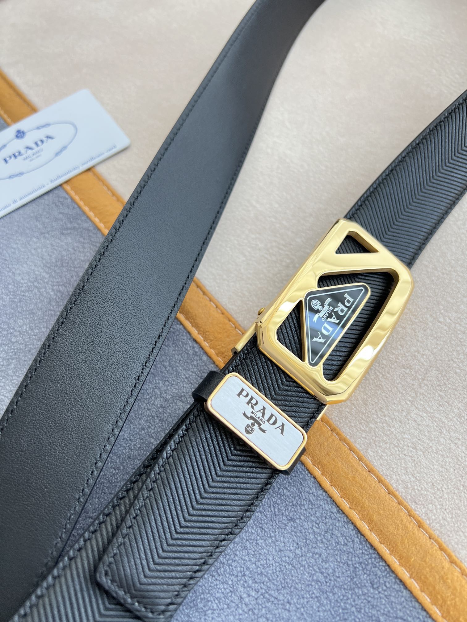 Prada Men Belt Width 3.5cm