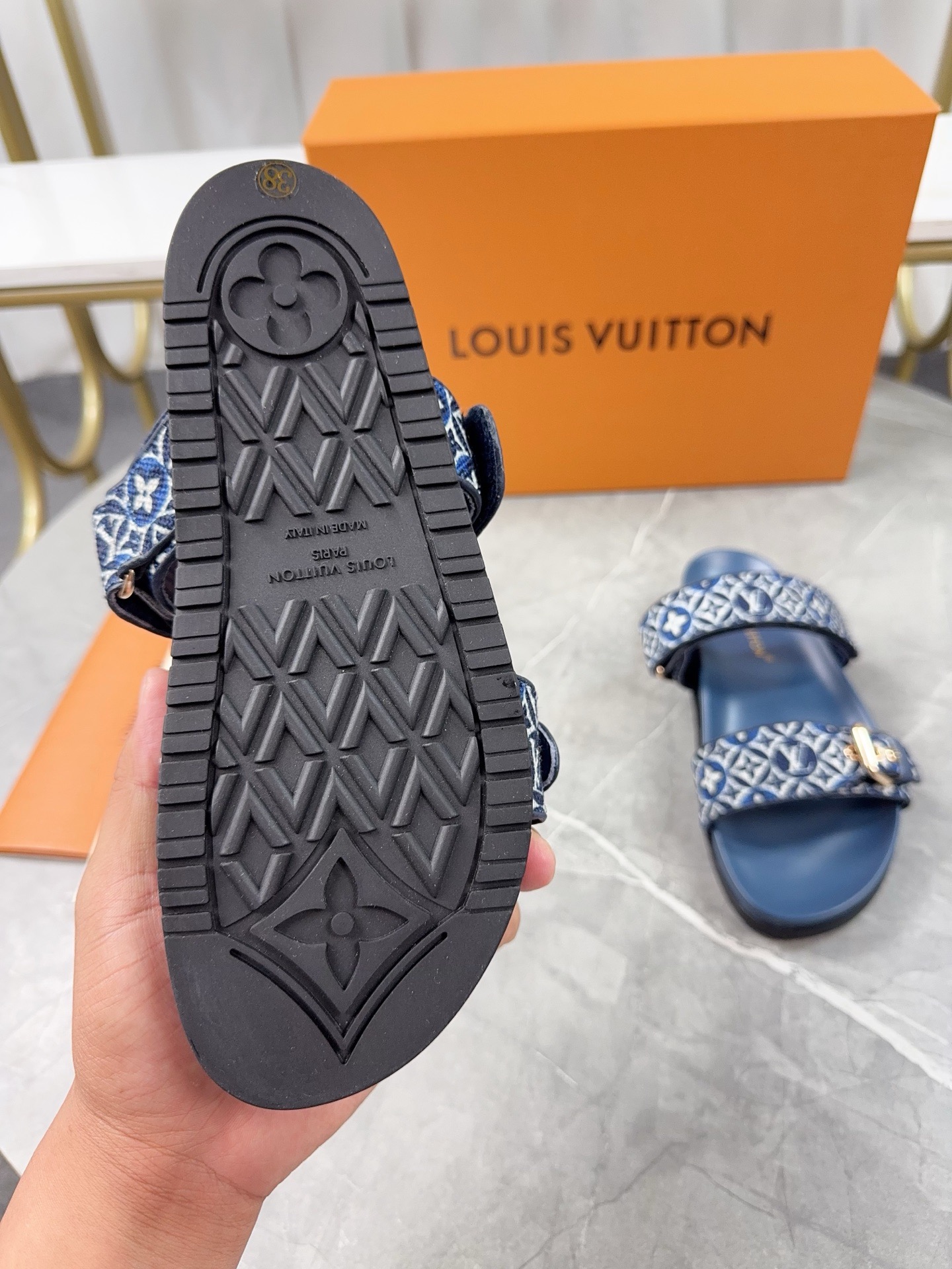 Louis Vuitton Pool Pillow Flat Comfort Slippers Size 36-46