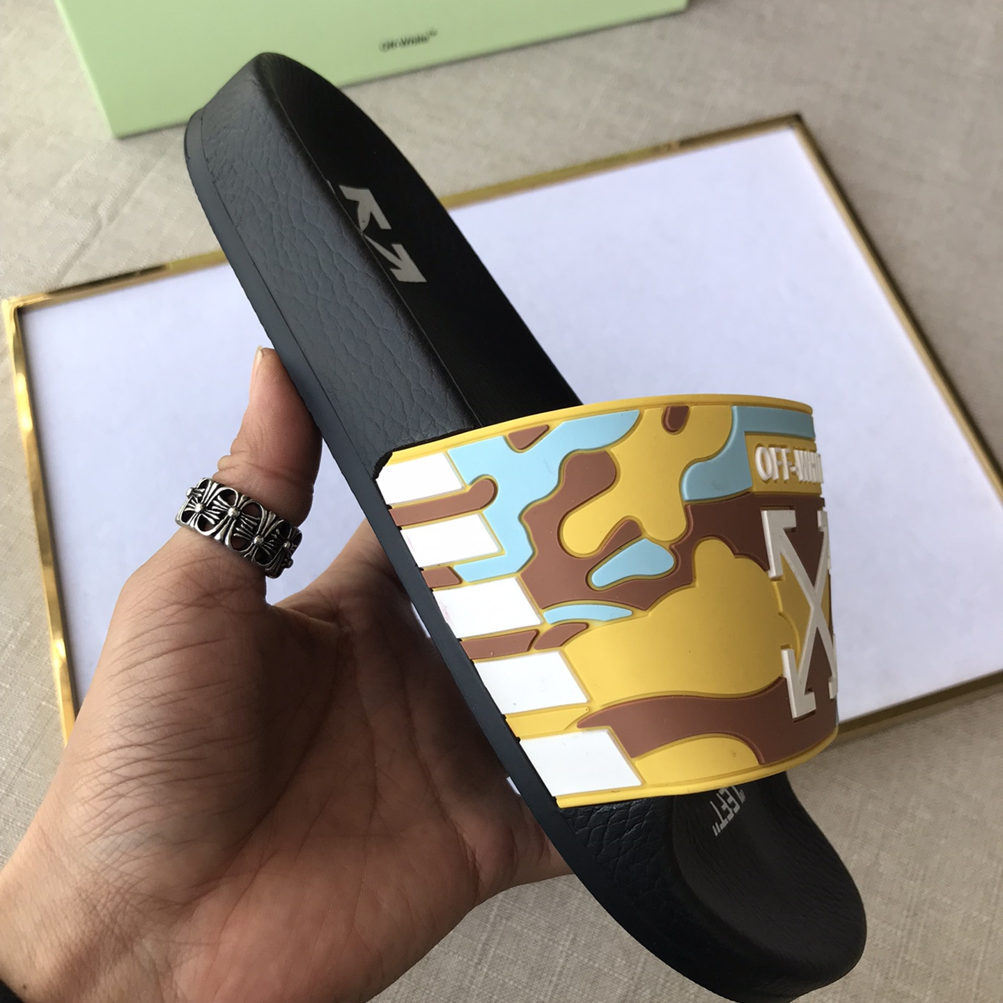 OFF White Mens Women Sandals Gr. 36-46