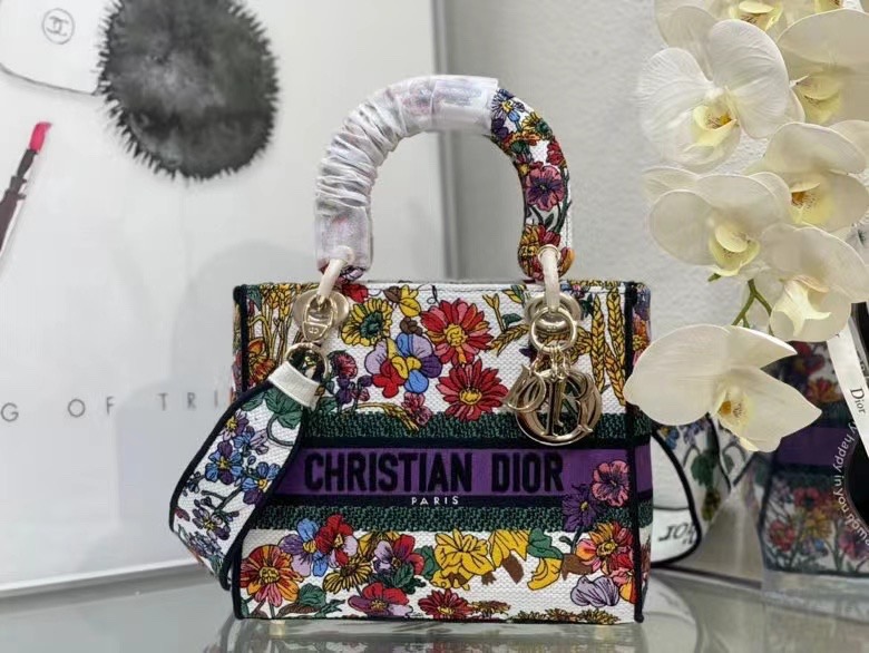 Dior Lady Women Shoulder Bags 24*20*11cm