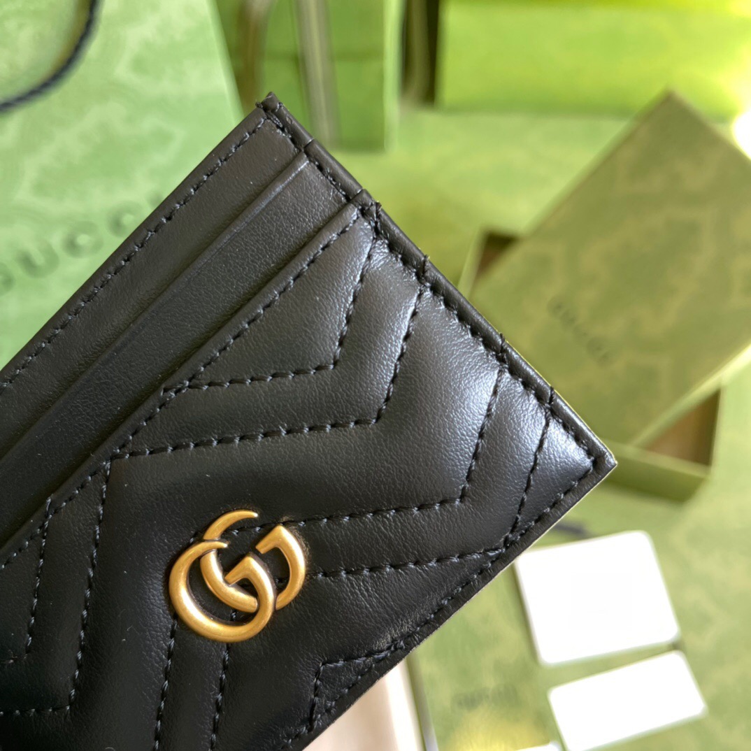 Gucci GG Marmont card case Size 10*7cm Style: 443127