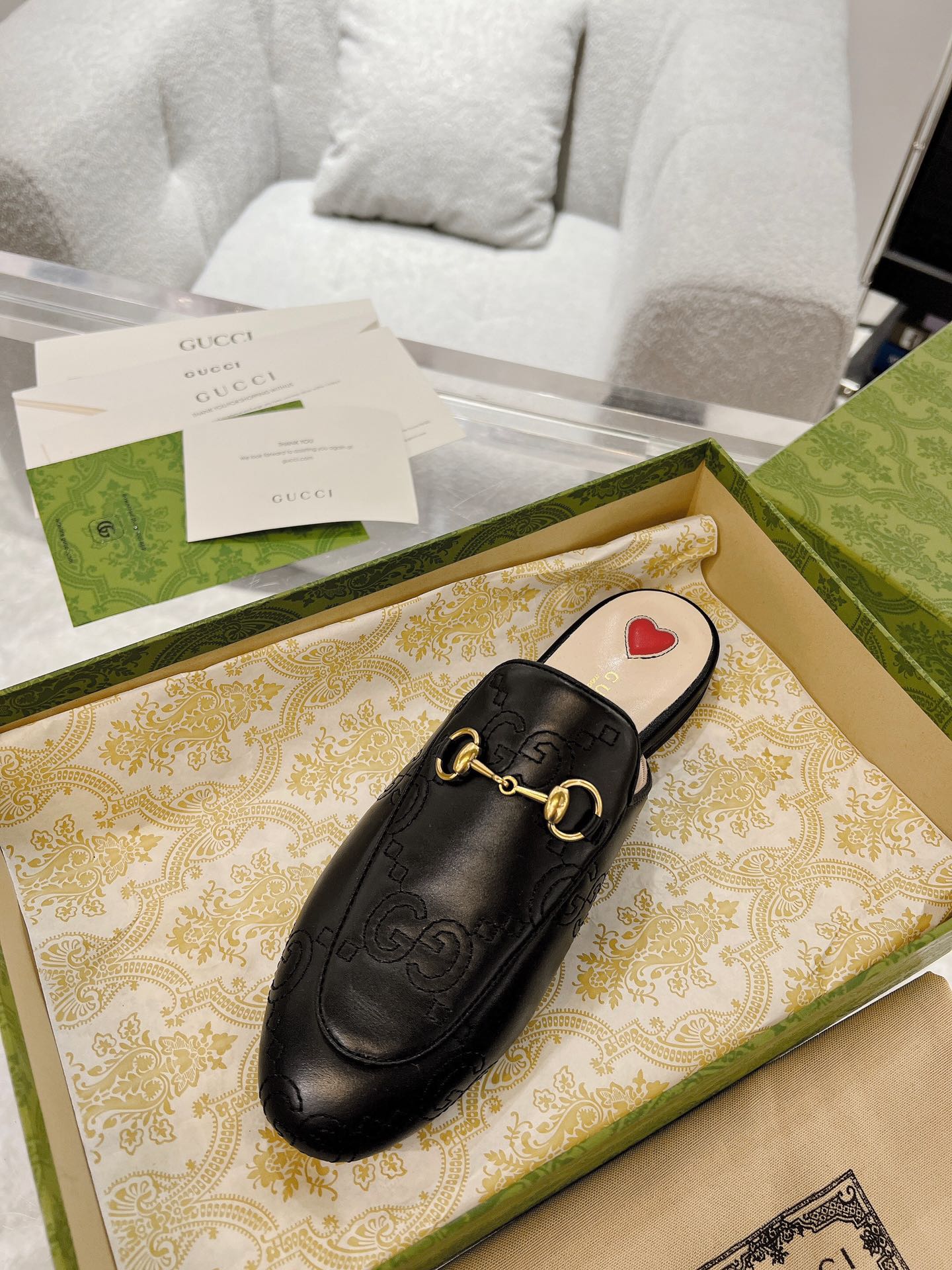 Gucci Princetown GG Slippers Size 35-40