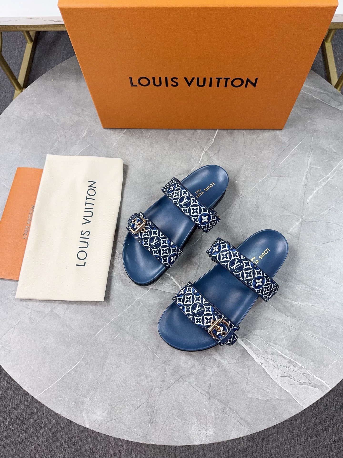 Louis Vuitton Pool Pillow Flat Comfort Slippers Size 36-46