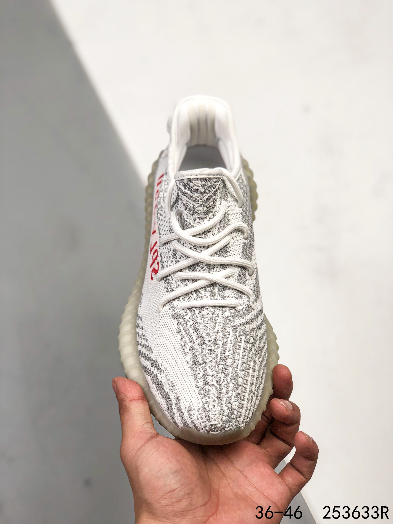 Yeezy 350 Boost 350 V2 Mens/Women Sneakers Shoes White Gray 36 - 46