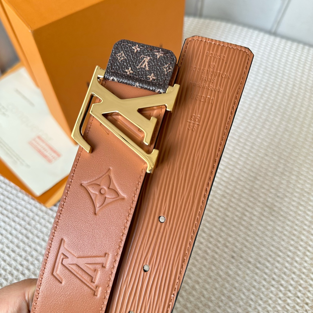 Louis Vuitton Men Belt Width 4cm