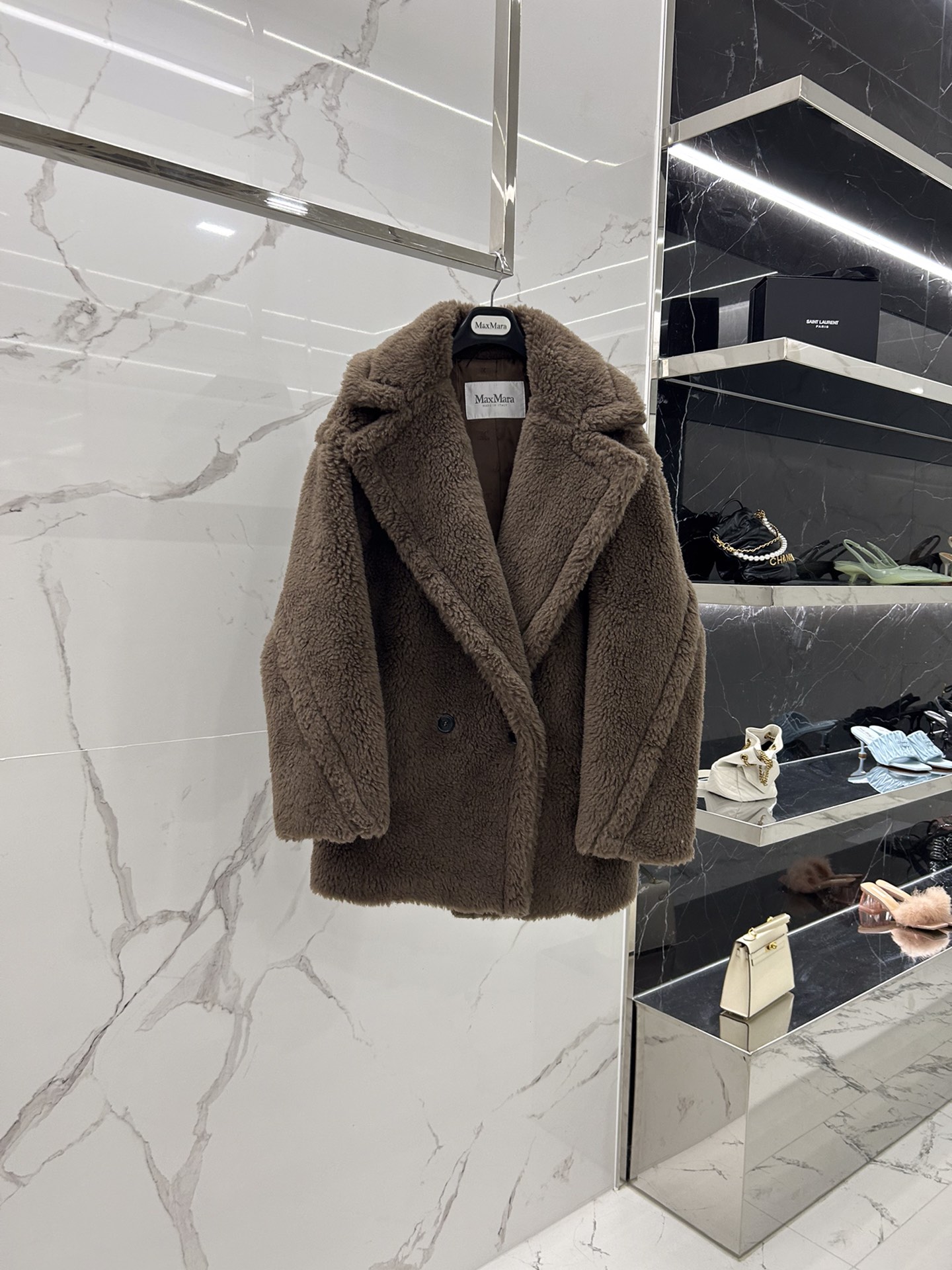 Max Mara Teddy fur Short coat Size XS-M