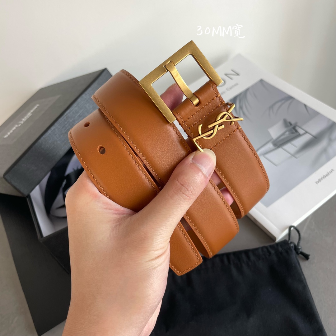 YSL Women Belt Width 3cm