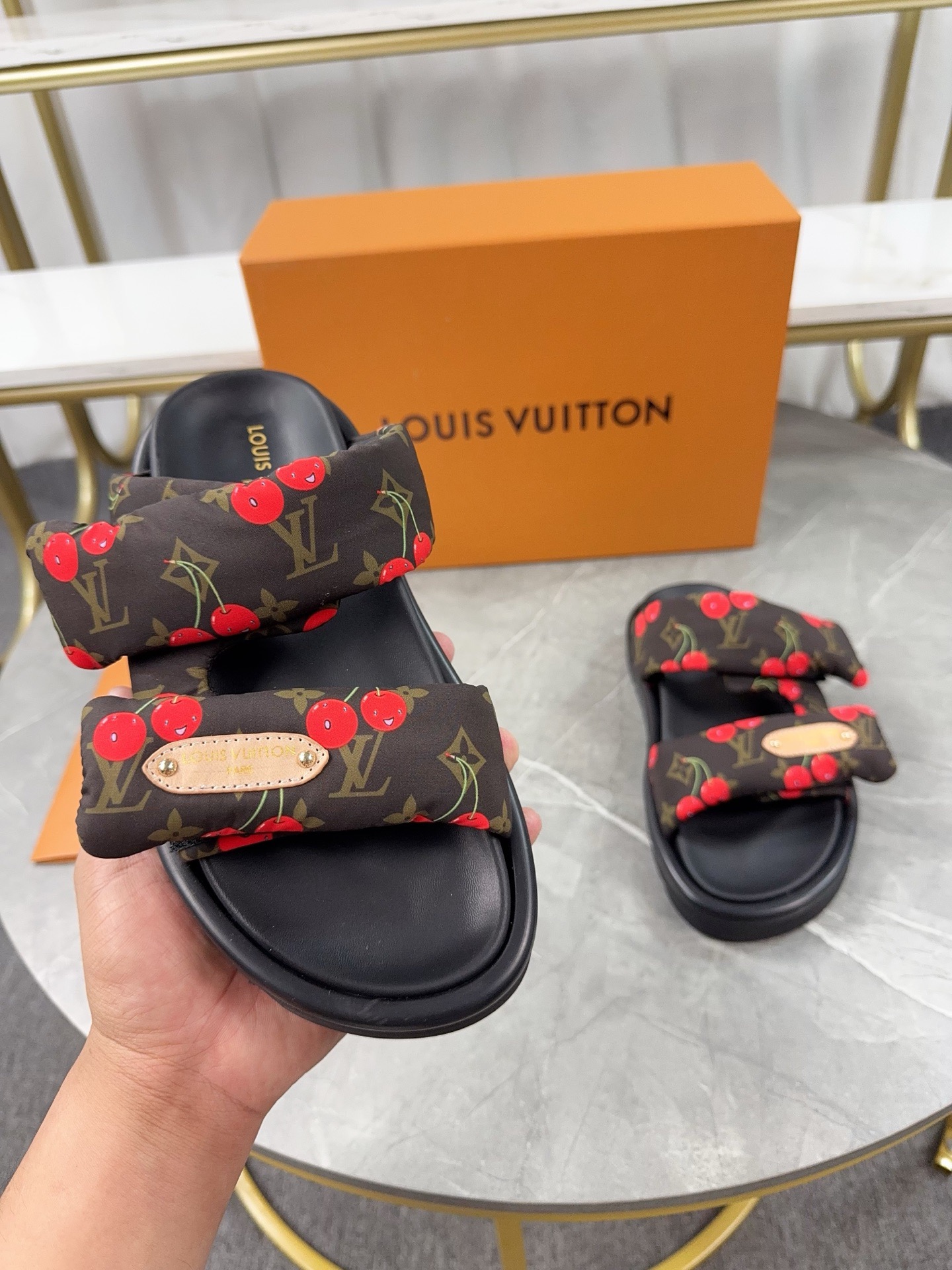 Louis Vuitton Pool Pillow Flat Comfort Slippers Size 36-46