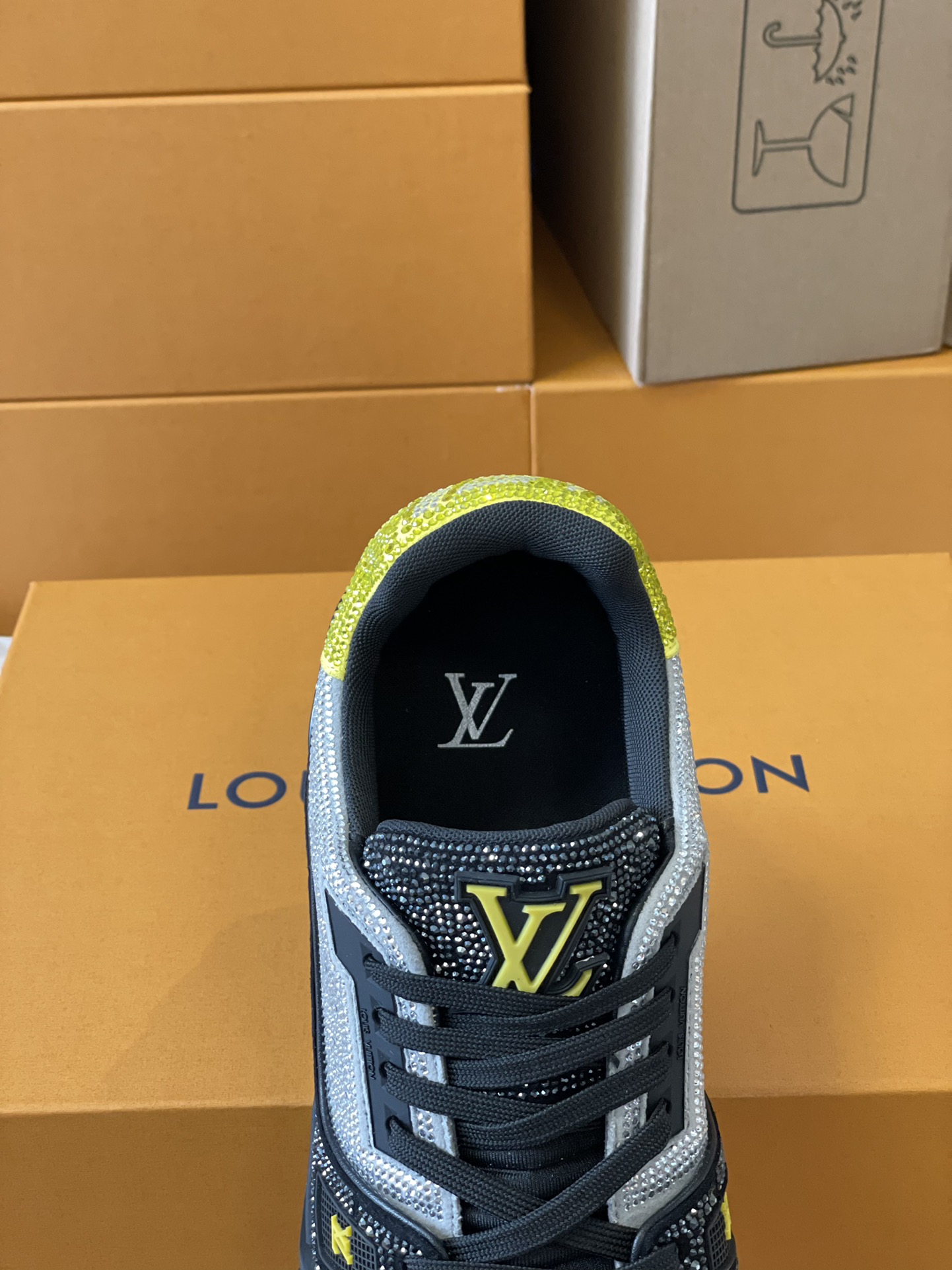 Louis Vuitton LV Trainer Diamond Sneaker Size 36-46