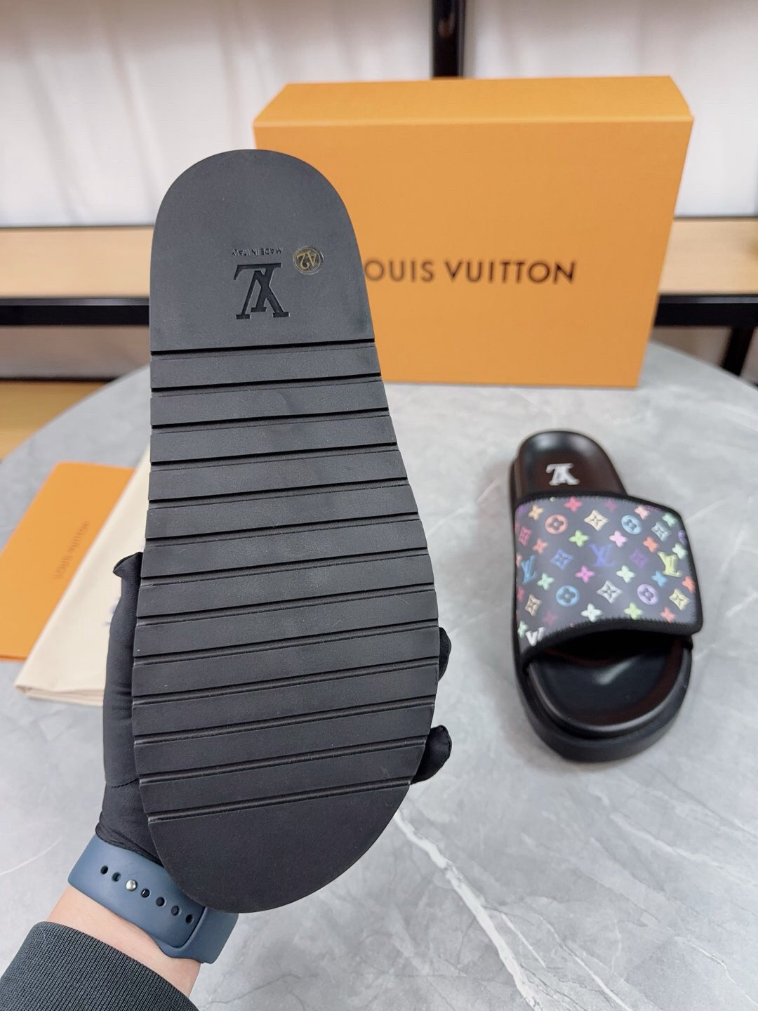 Louis Vuitton Pool Pillow Flat Comfort Slippers Size 36-46