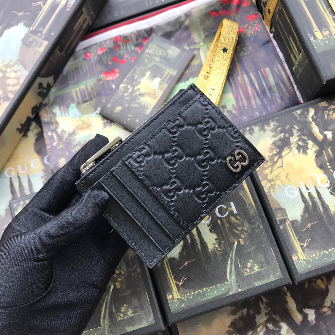Gucci GG Gucci Signature card case Size 11.5*8*2cm Style: 597560