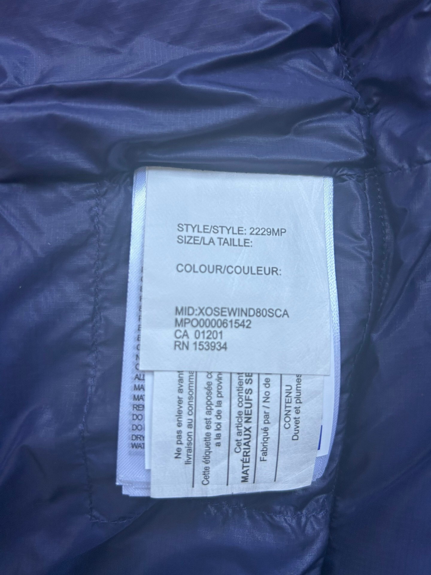 Canada Goose E2229 Crofton Vest-WD Men Winter Vest Size S-XXL