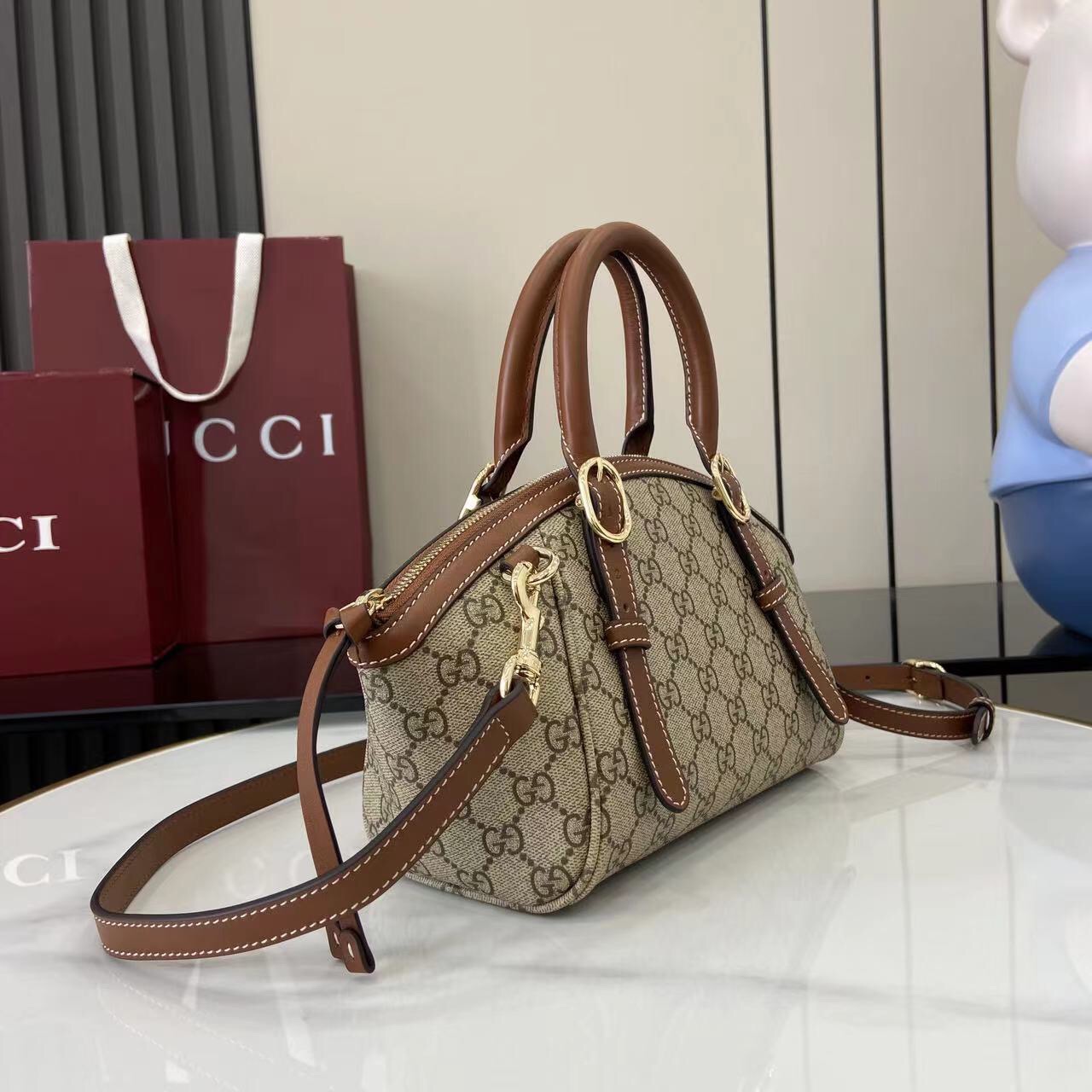 Gucci Ophidia Padlock Women Shoulder Bags Size 31*17*12cm