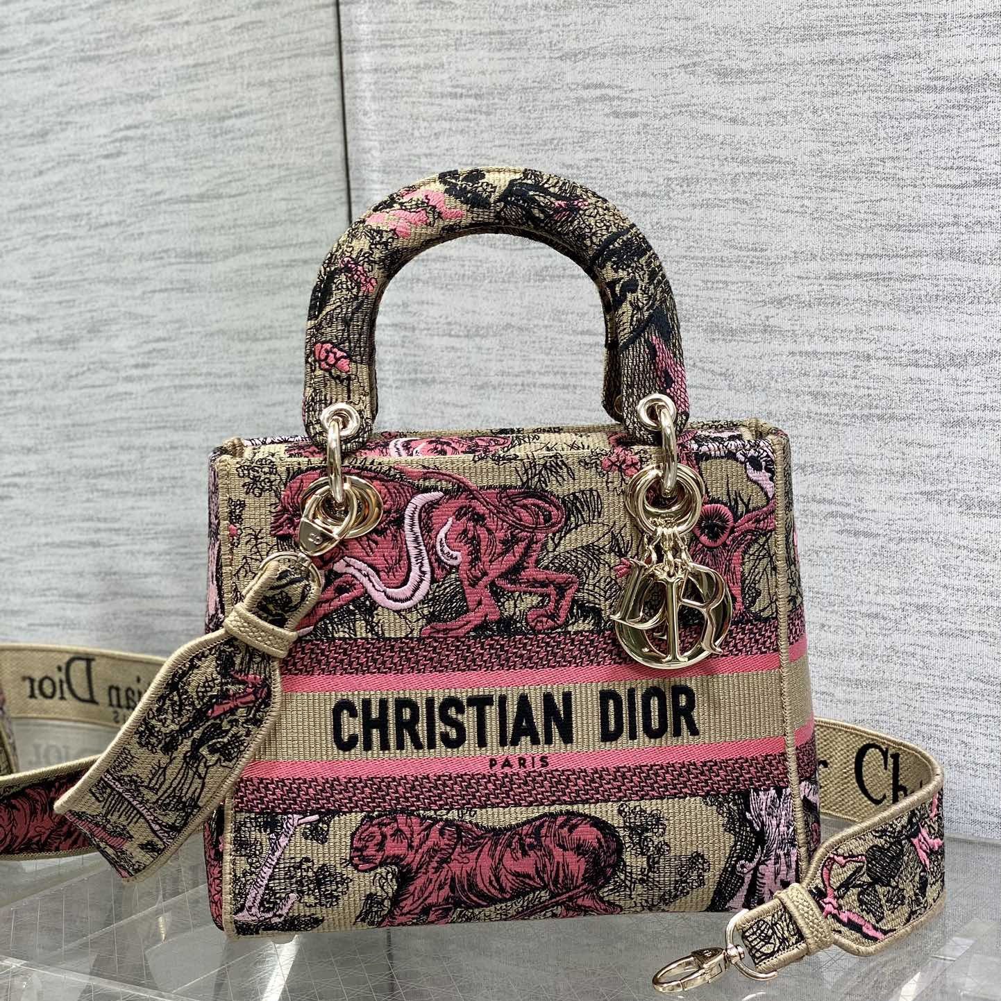 Dior Lady D-Lite Women Shoulder Bags Size 24*11*20cm