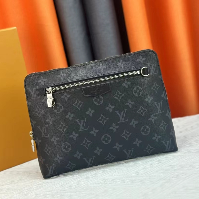 Louis Vuitton New Pouch Damier Graphite Clutch Bags Size 21*27*5cm