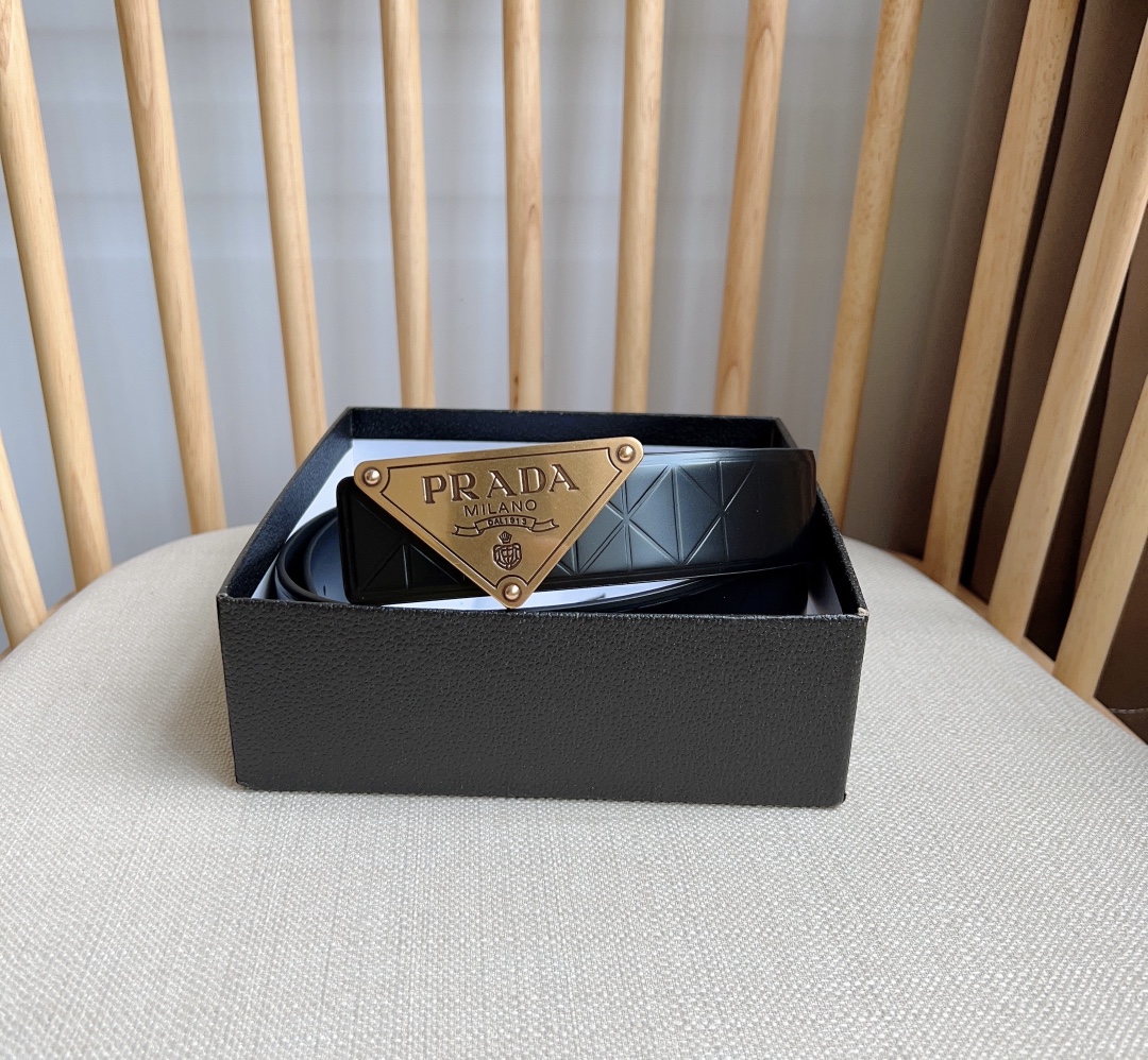 Prada Men Belt Width 3.5cm
