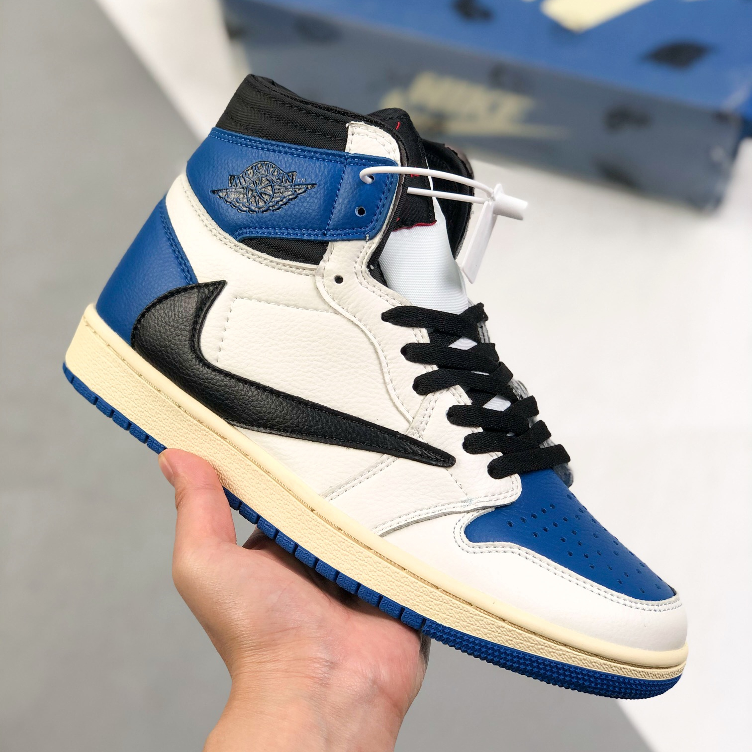 Nike Air Jordan 1 x Travis Scott High Top Sneaker Shoes Gr. 36-46