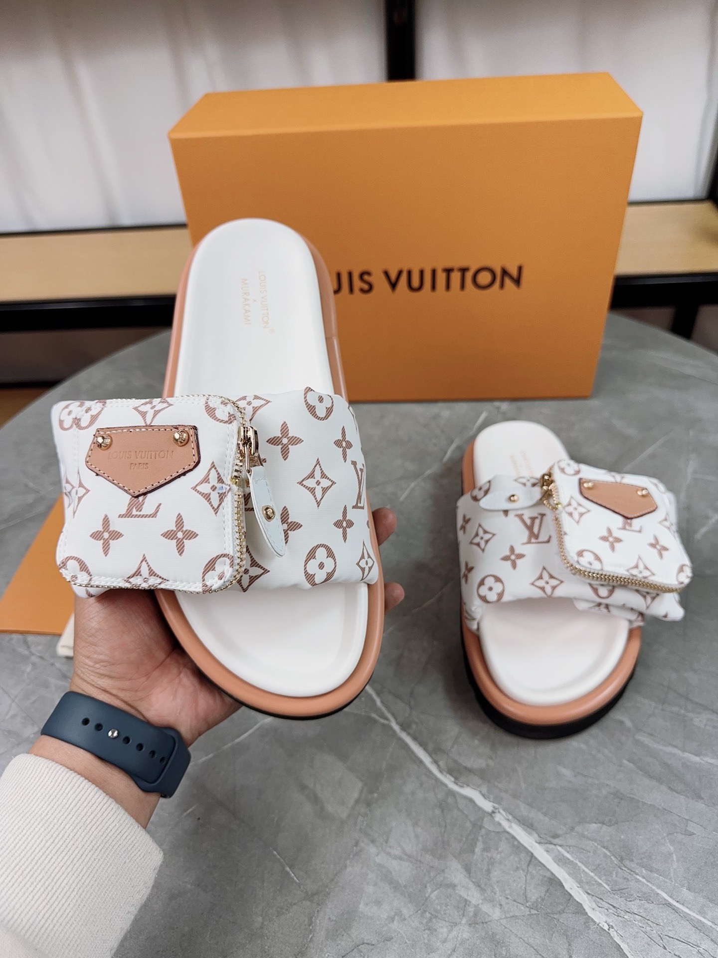 Louis Vuitton Pool Pillow Flat Comfort Slippers Size 36-46