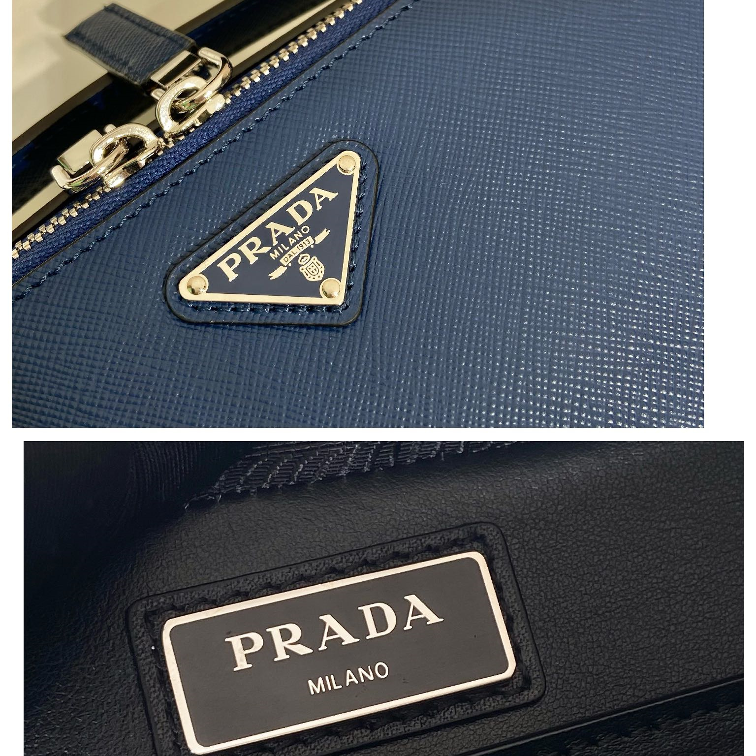 Prada 2VH069 Brique Leather Bags for Men Size 22*16*6cm