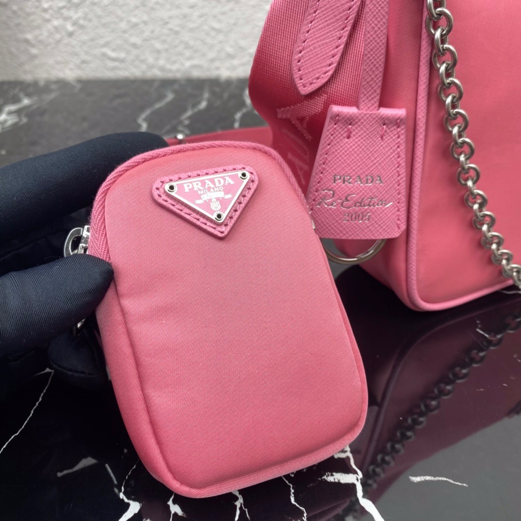 Prada 1BH204 Redition 2005 Women Bags Canvas 22*12*6cm