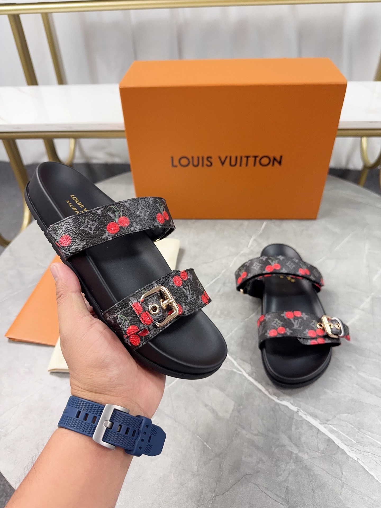 Louis Vuitton Pool Pillow Flat Comfort Slippers Size 36-46