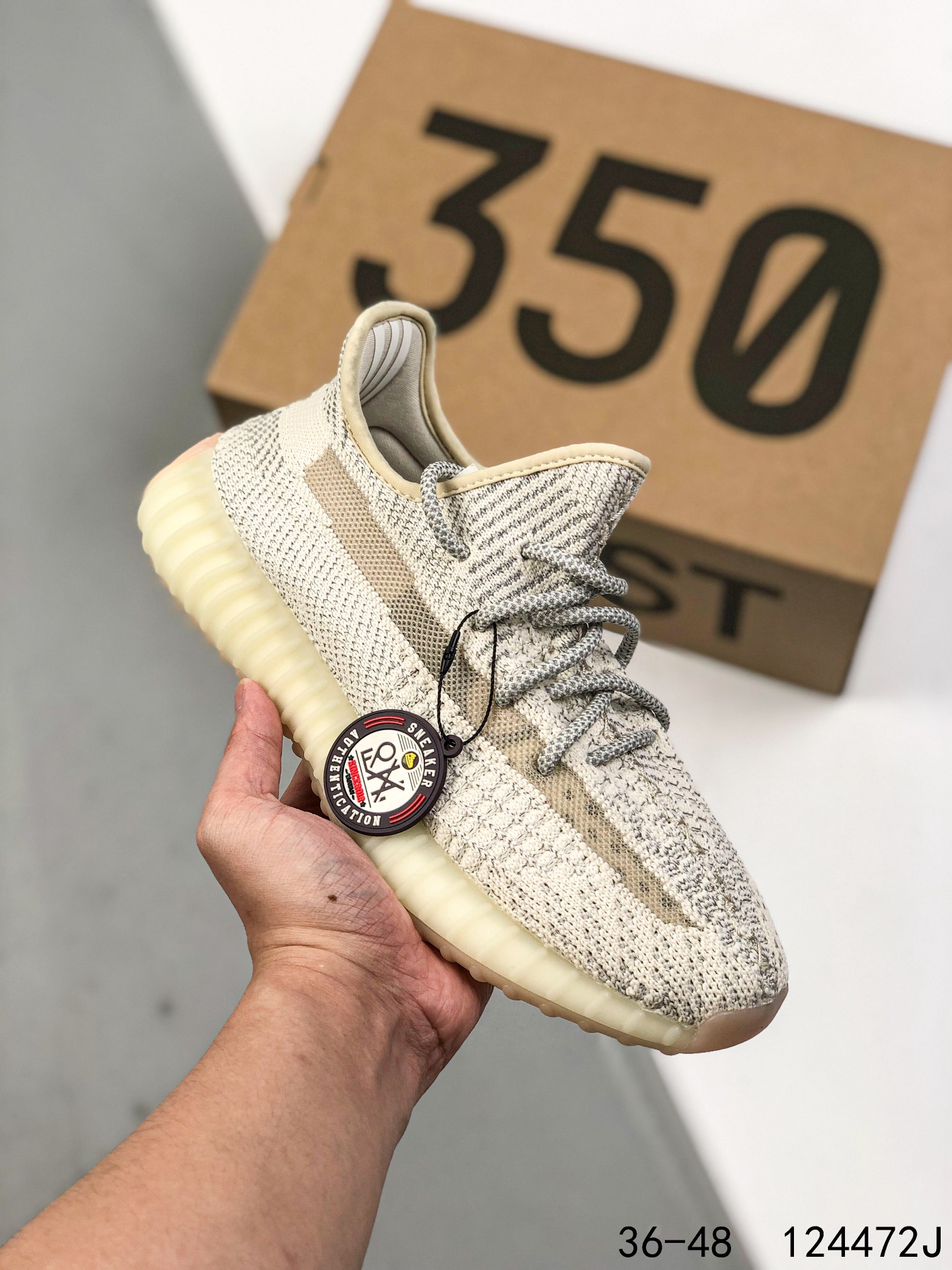 Yeezy 350 Boost 350 V2 Mens/Women Sneakers Shoes Light Yellow 36 - 45