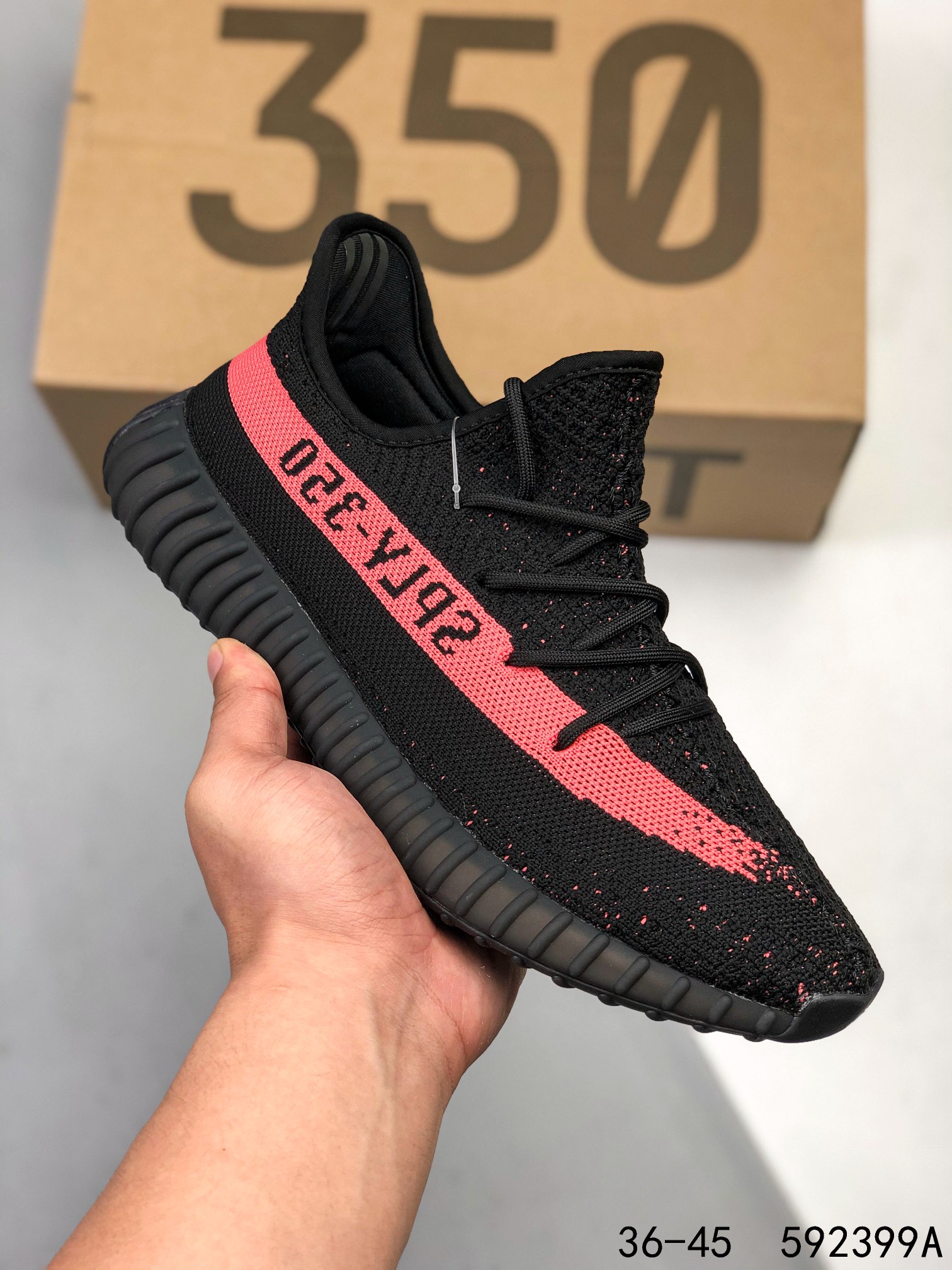 Yeezy 350 Boost 350 V2 Mens/Women Sneakers Shoes Black4 36 - 45