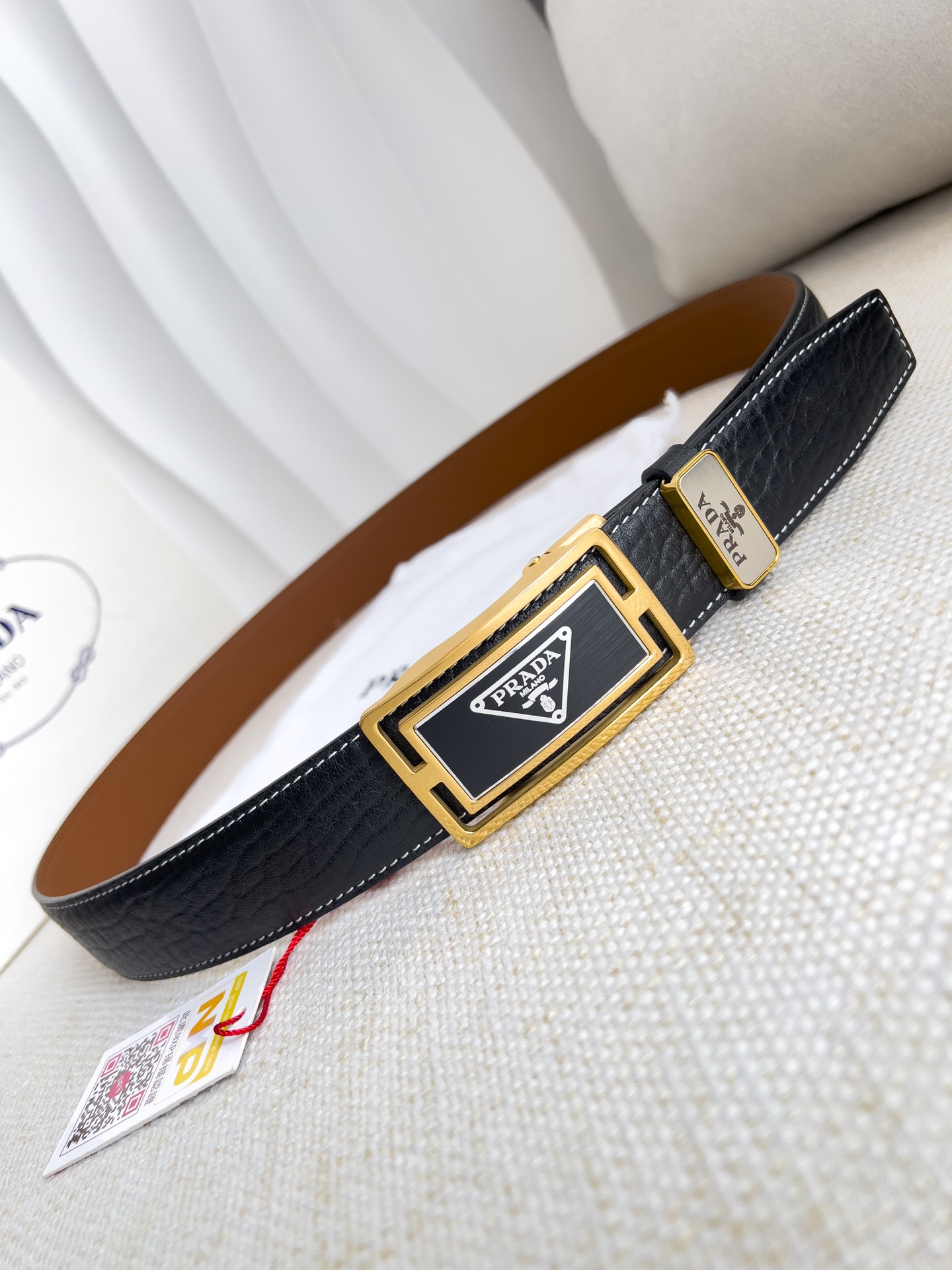 Prada Men Belt Width 3.5cm