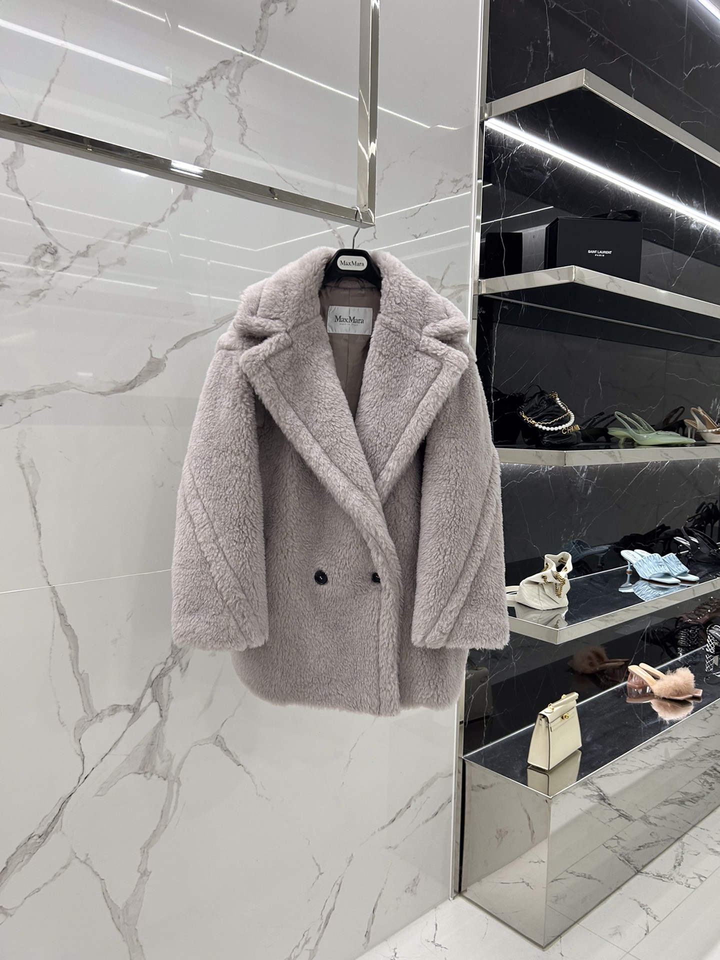 Max Mara Teddy fur Short coat Size XS-M