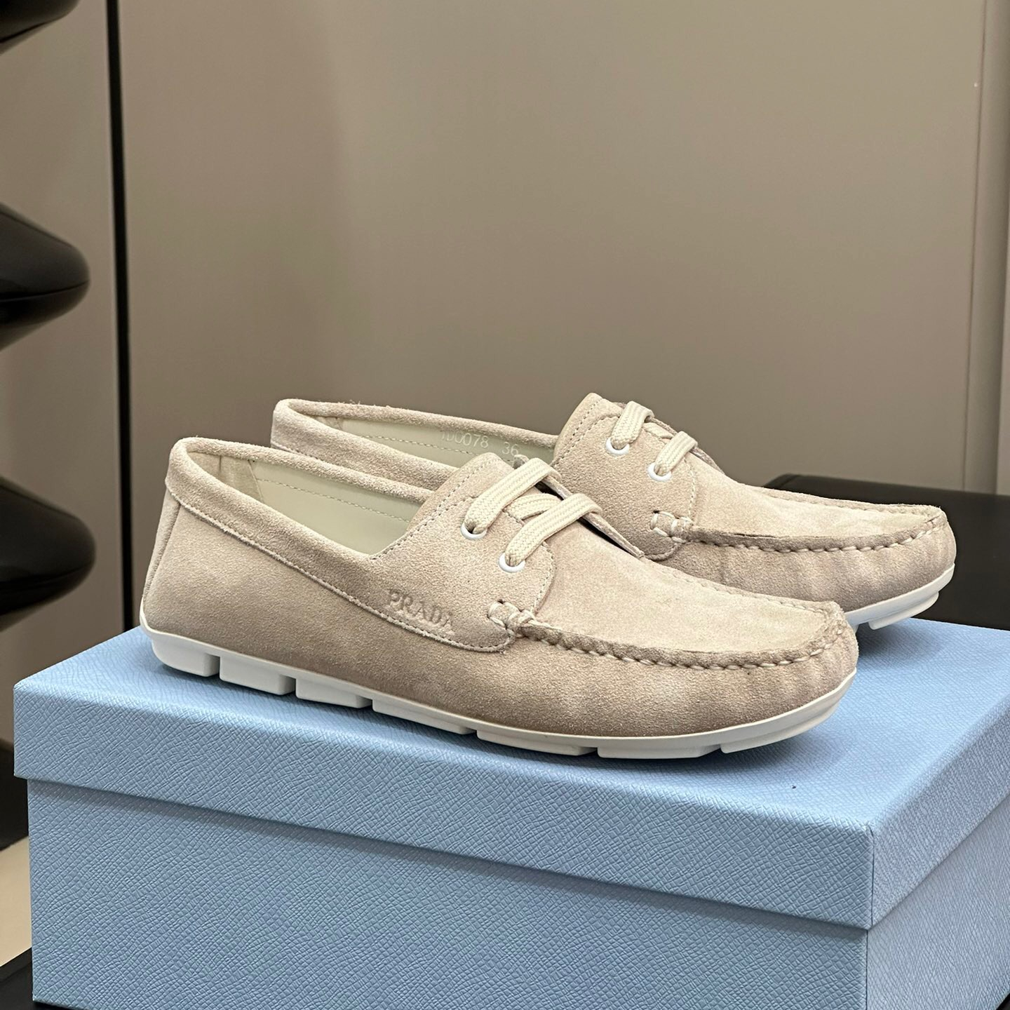 Prada Suede driving Shoes Loafers Size 36-41