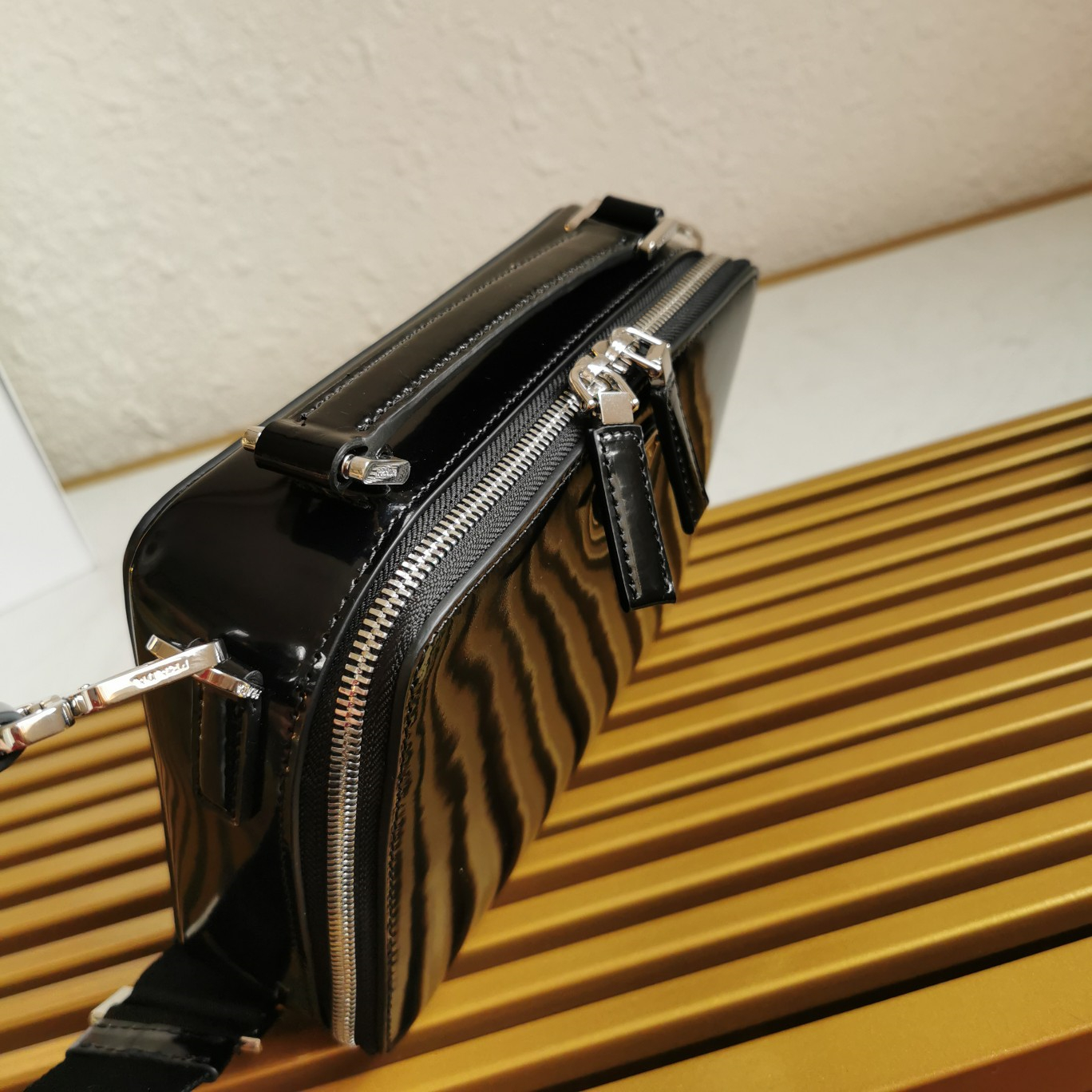 Prada 2VH069 Brique Leather Bags for Men Size 22*16*6cm