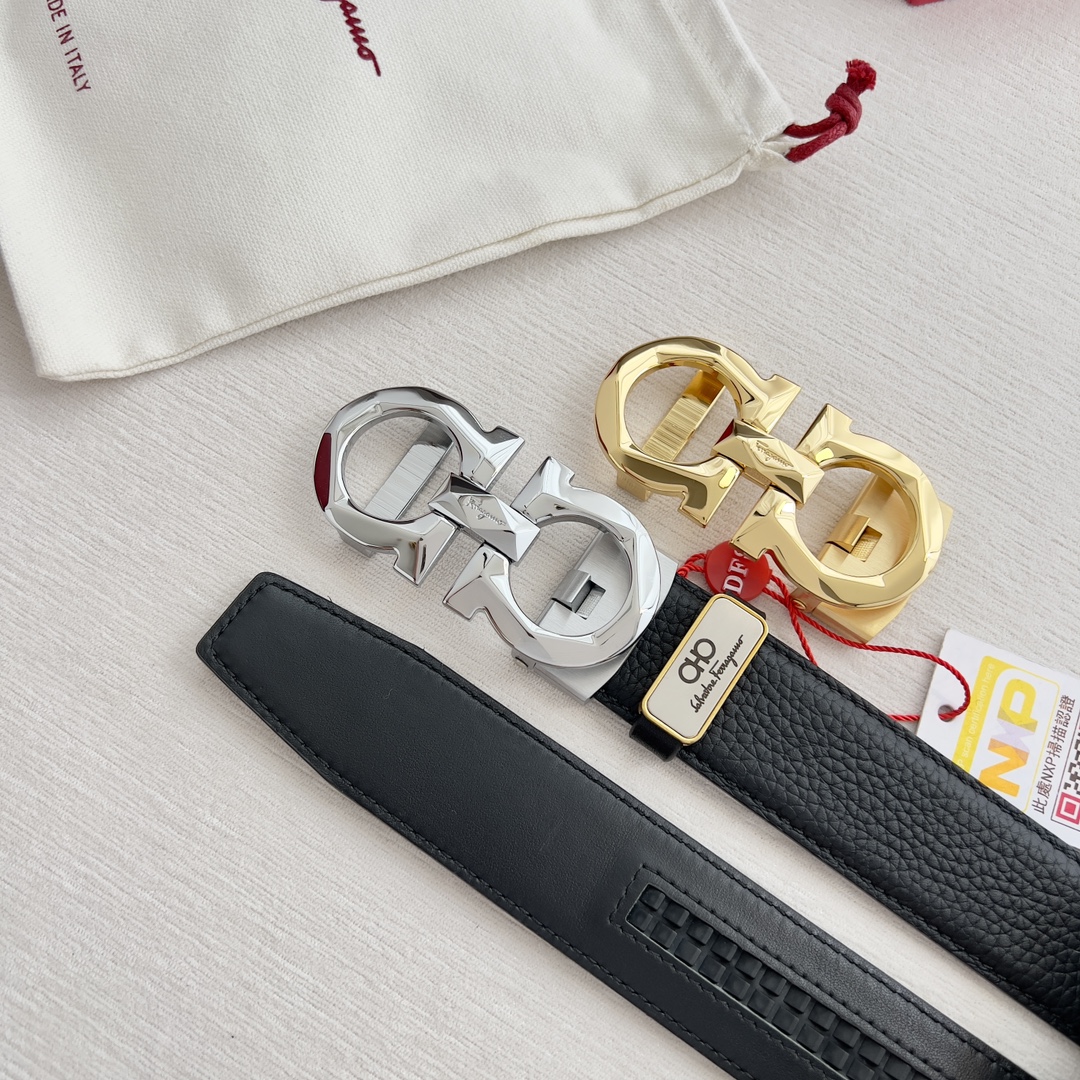 Ferragamo Men Belt Width 3.5cm