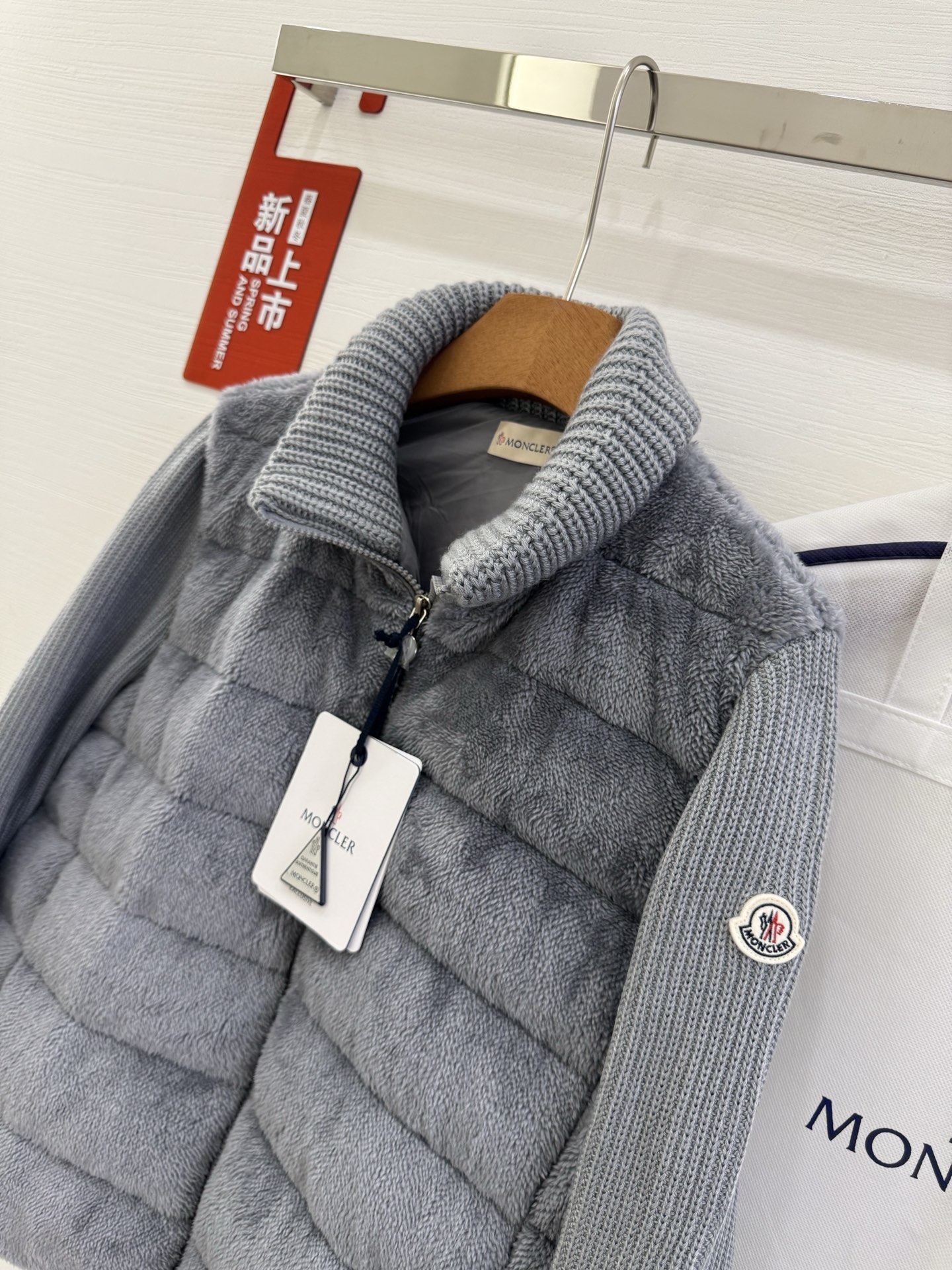 Moncler 25SS Teddy bear fur Women Down Jacket Size S-XL