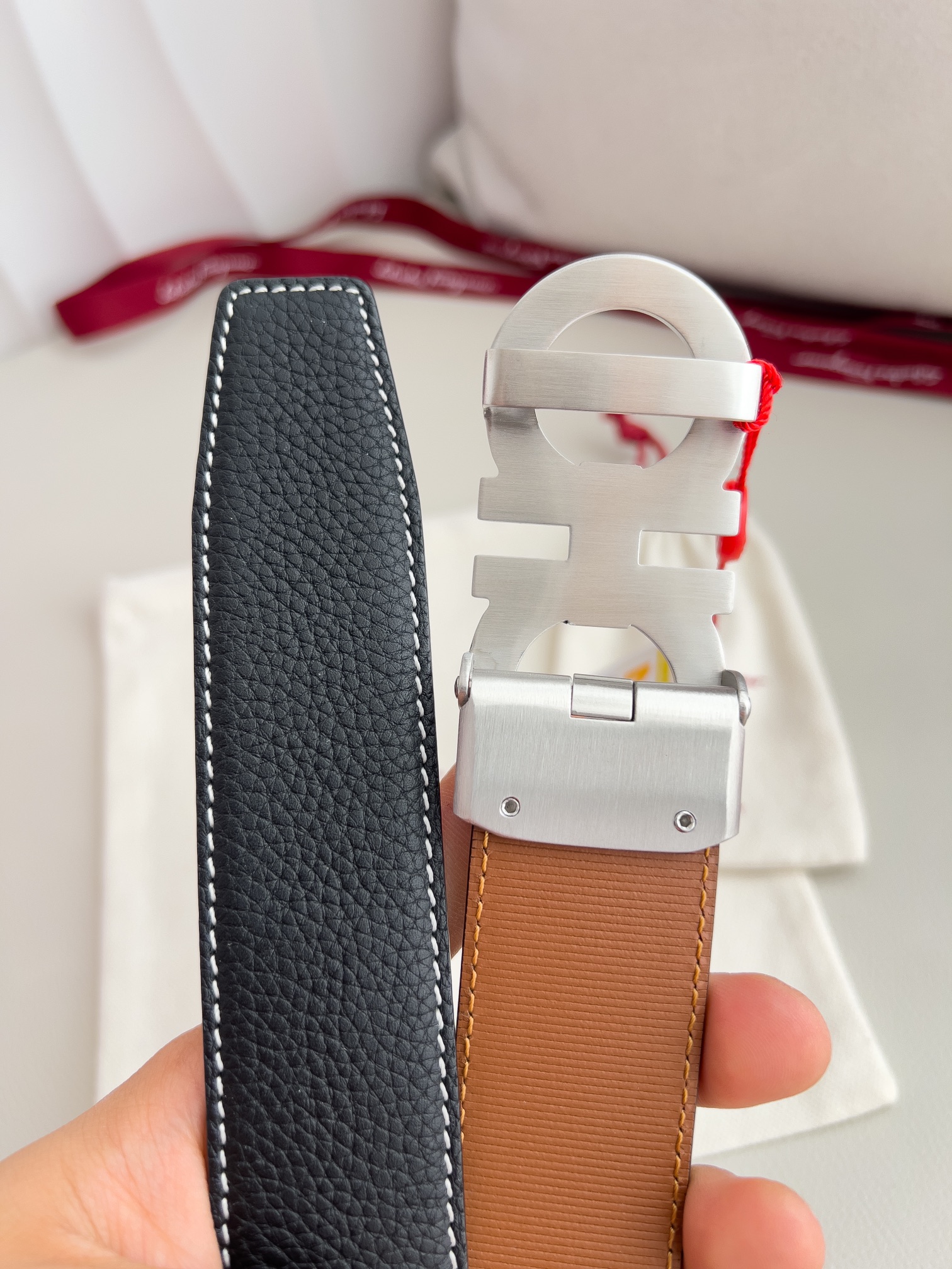 Ferragamo Men Belt Width 3.5cm