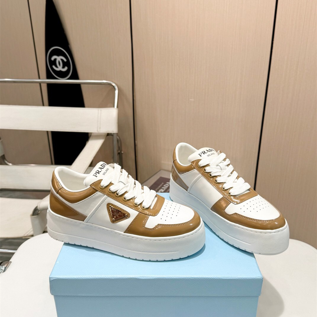 Prada 2024 New Downtown Bold leather Sneaker Size 36-41
