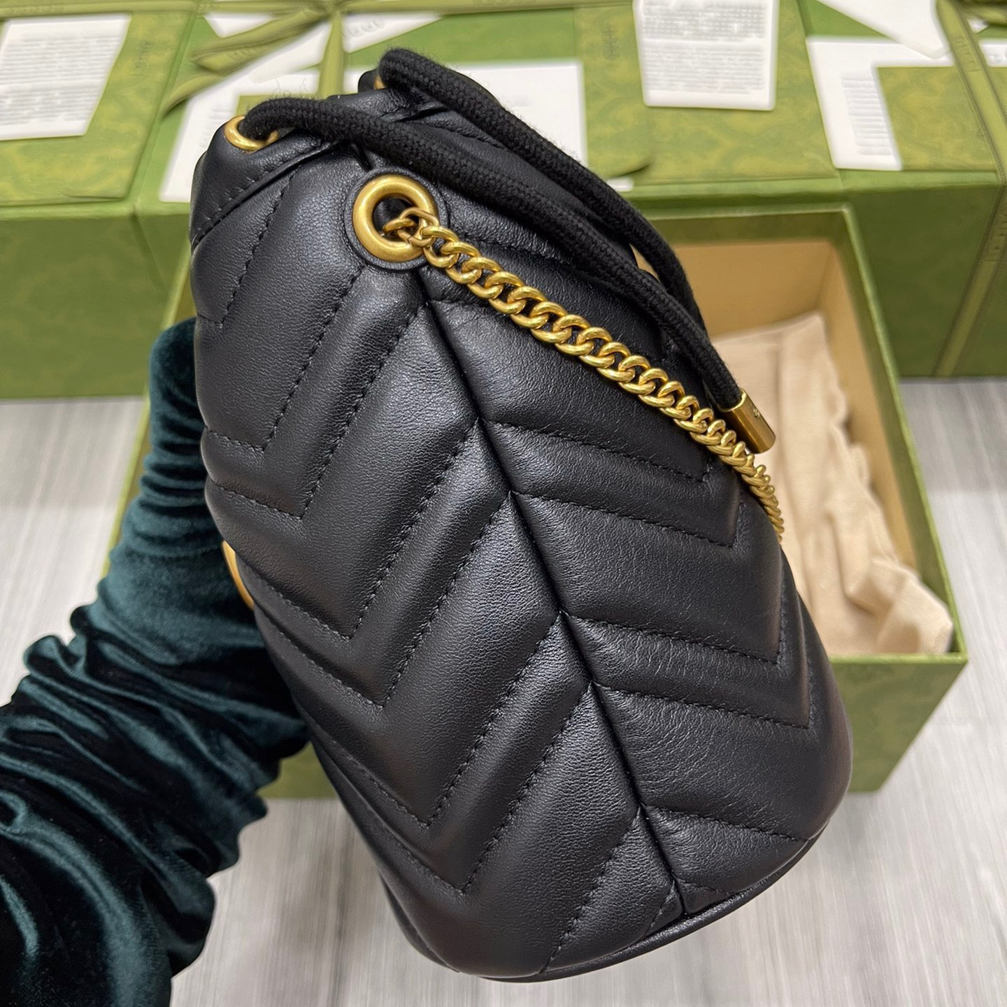 Gucci GG Marmont Bucket Bags For Women Size 17*13cm