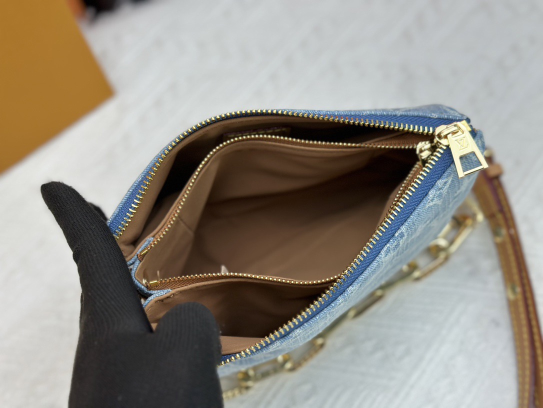 Louis Vuitton M11401 Coussin BB Denim Cowboy Shoulder Bag Size 21*16*7cm