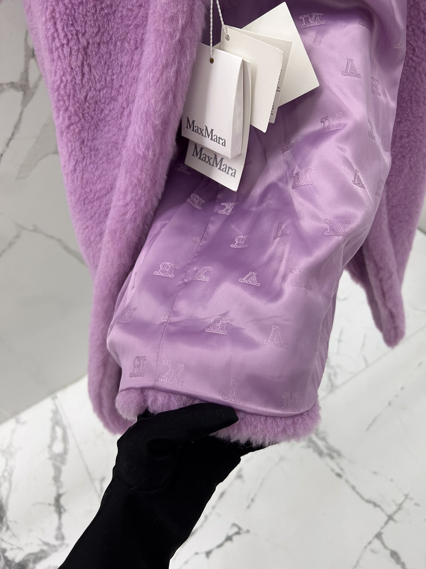 Max Mara Teddy fur long coat Size XS-M