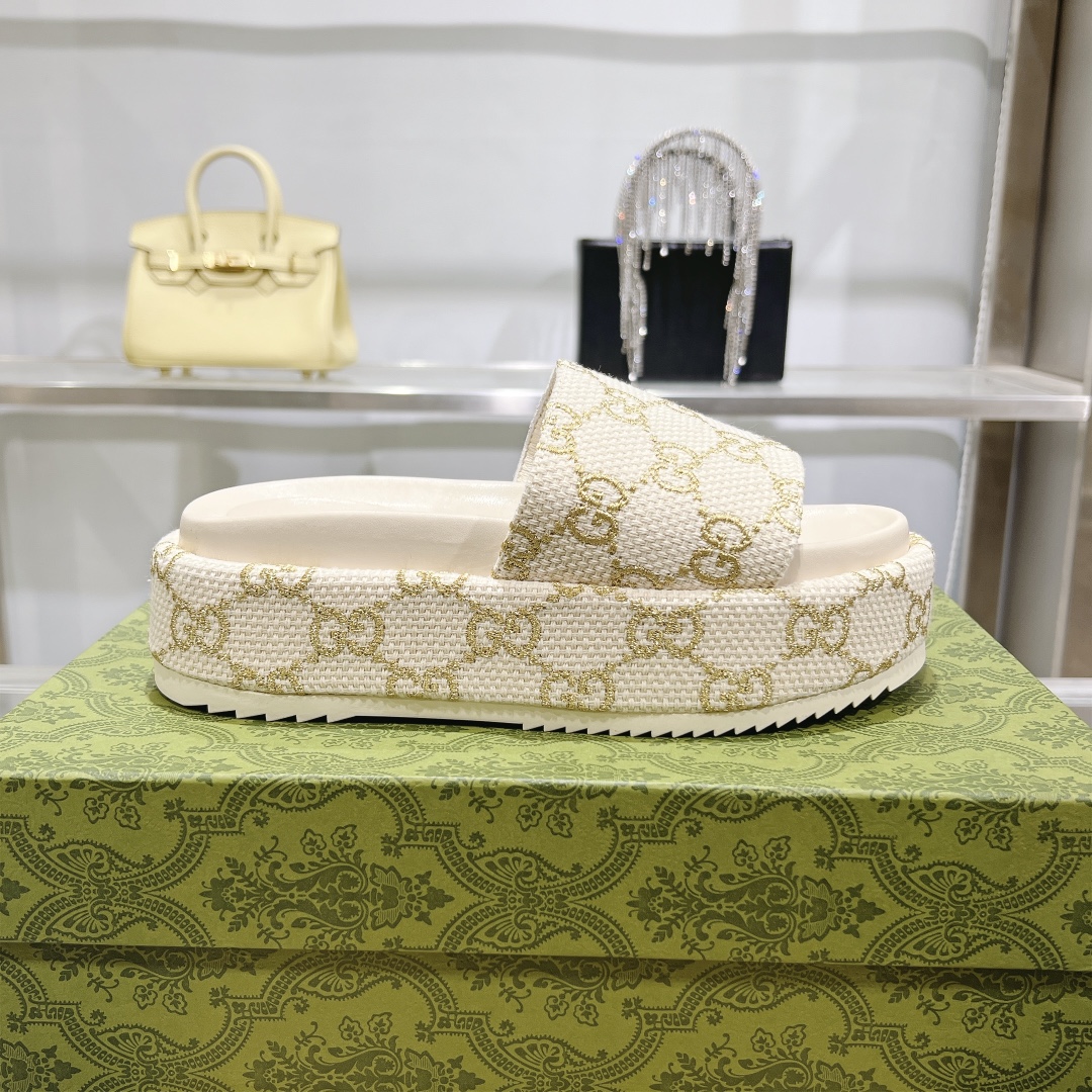 Gucci Platform Sandal Slippers Size 36-41