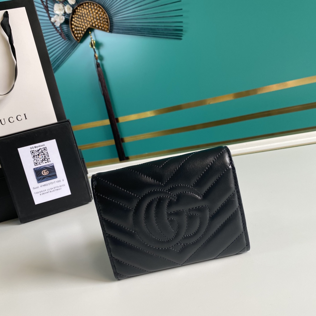 Gucci GG Marmont Women Mens Wallet Purse 12.5*10*3cm