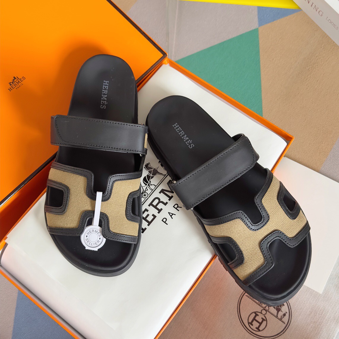 Hermes chypre Slippers Size 36-45
