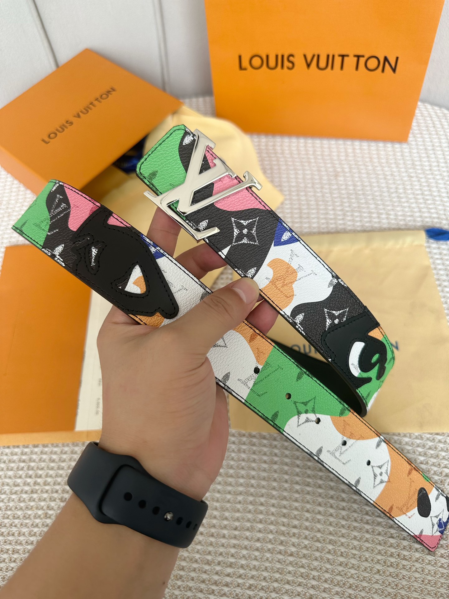 Louis Vuitton Men Belt Width 4cm