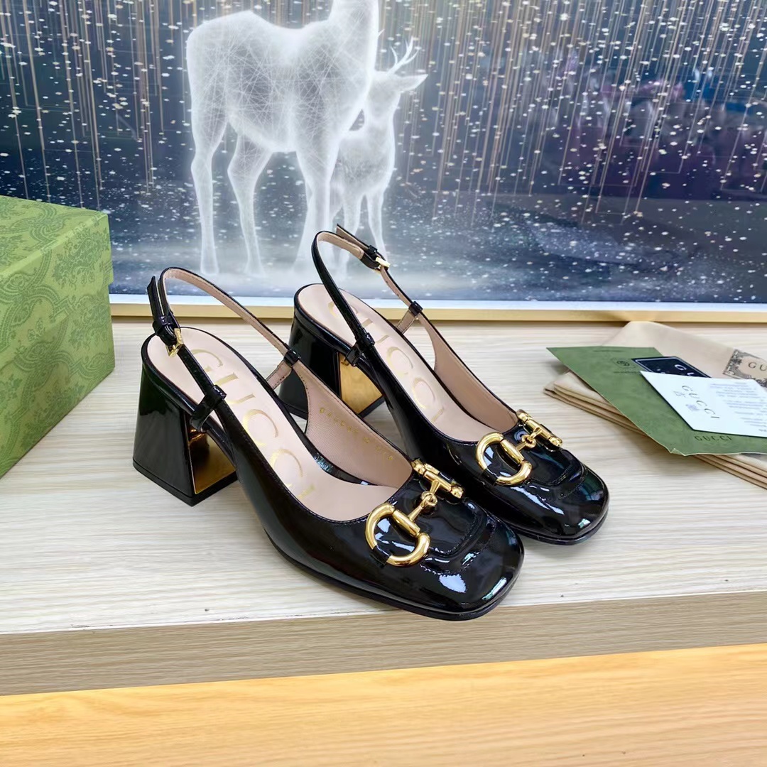 Gucci Slingback With Horsebit Pumps Size 35-41 7-Color
