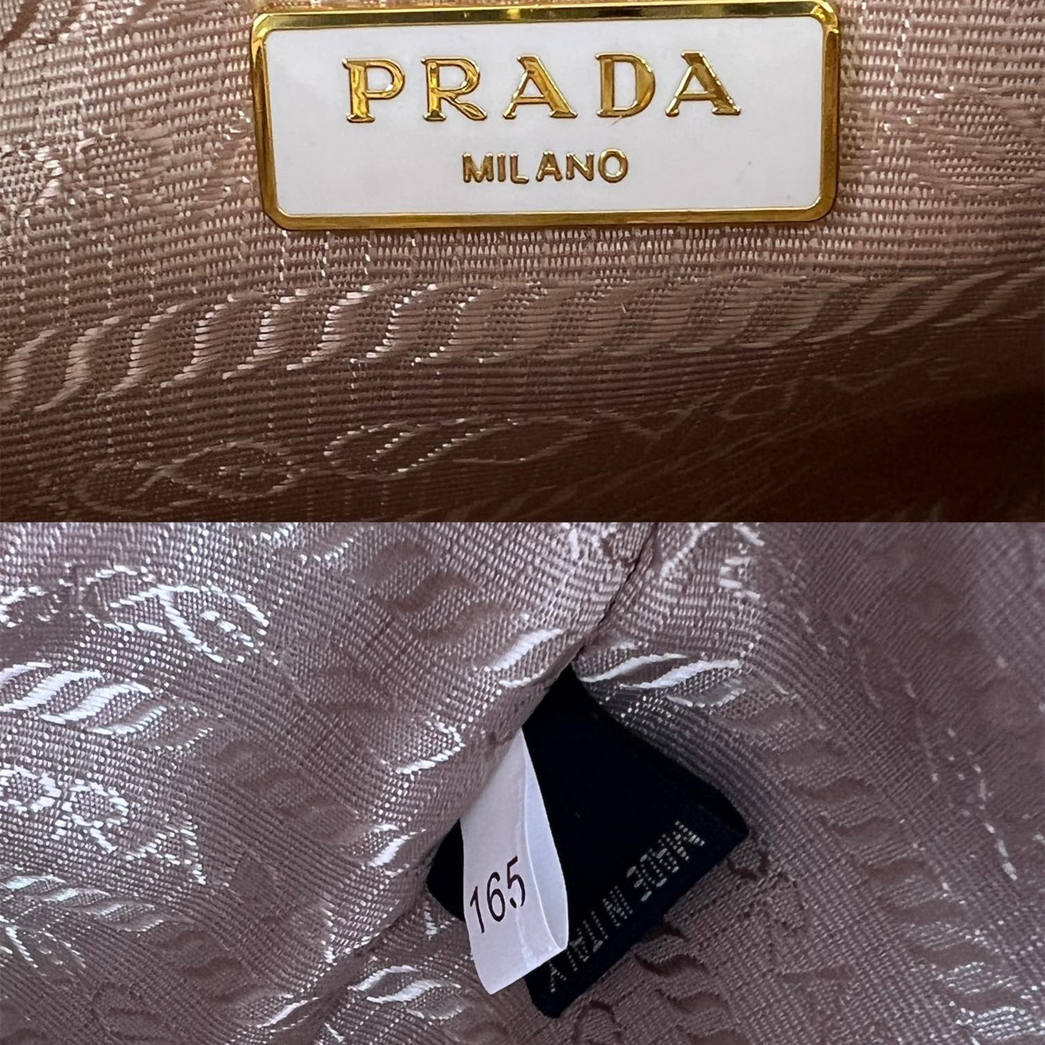 Prada 1BC204 Saffiano Leather Shoulder Bags Size 22*18*6cm
