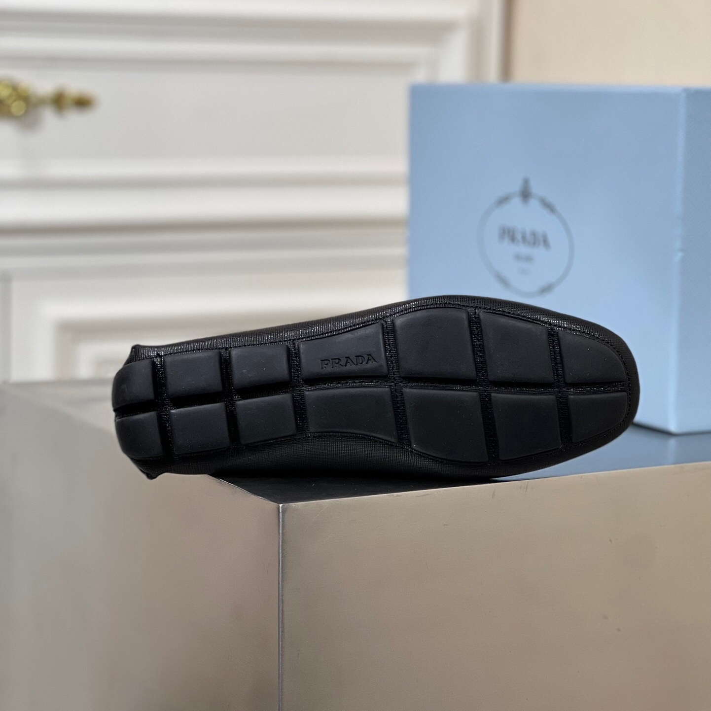 Prada Saffiano Leather Driver Loafers Size 39-45   5-Style