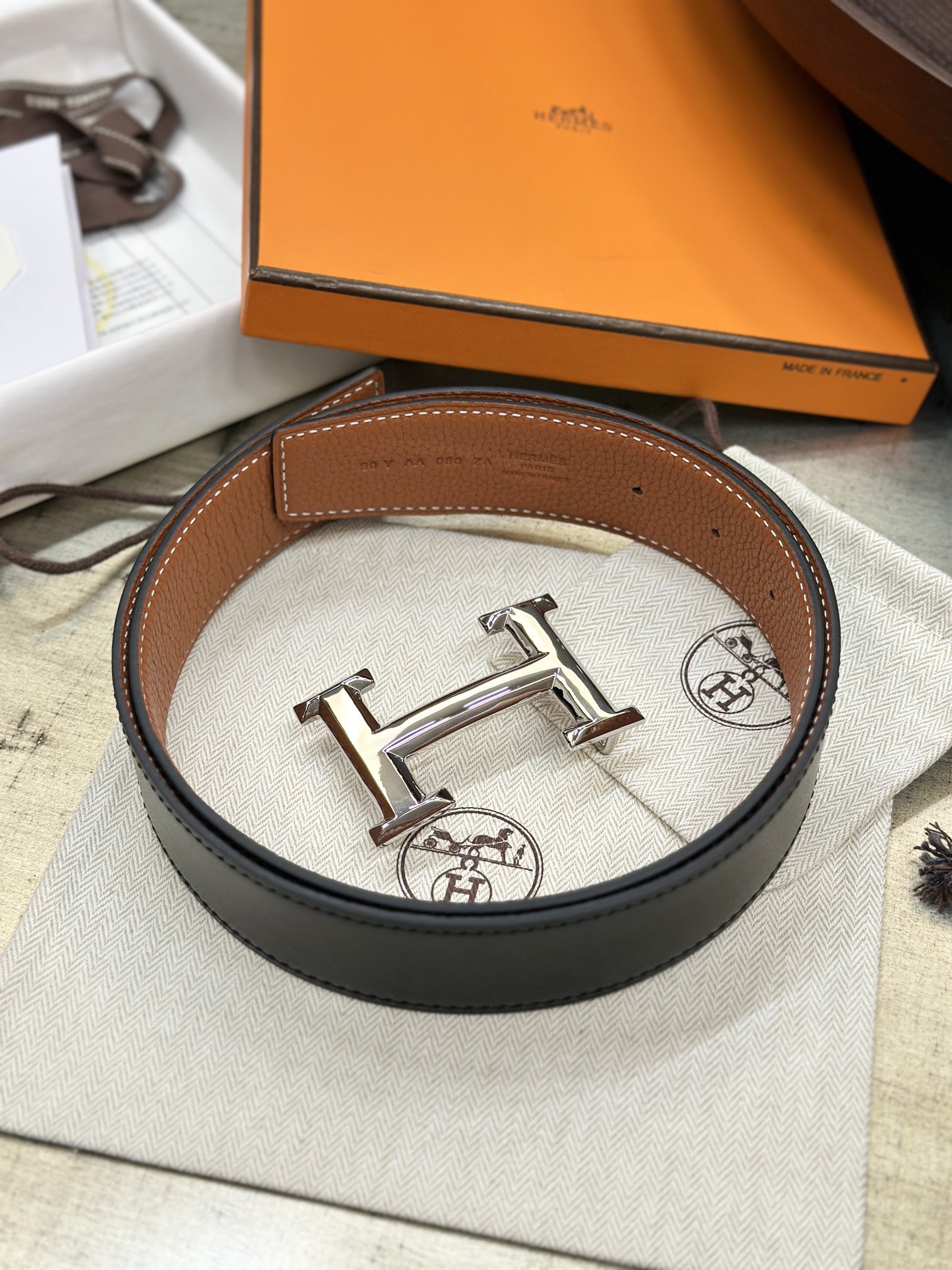 Hermes Men Belt Width 3.8cm