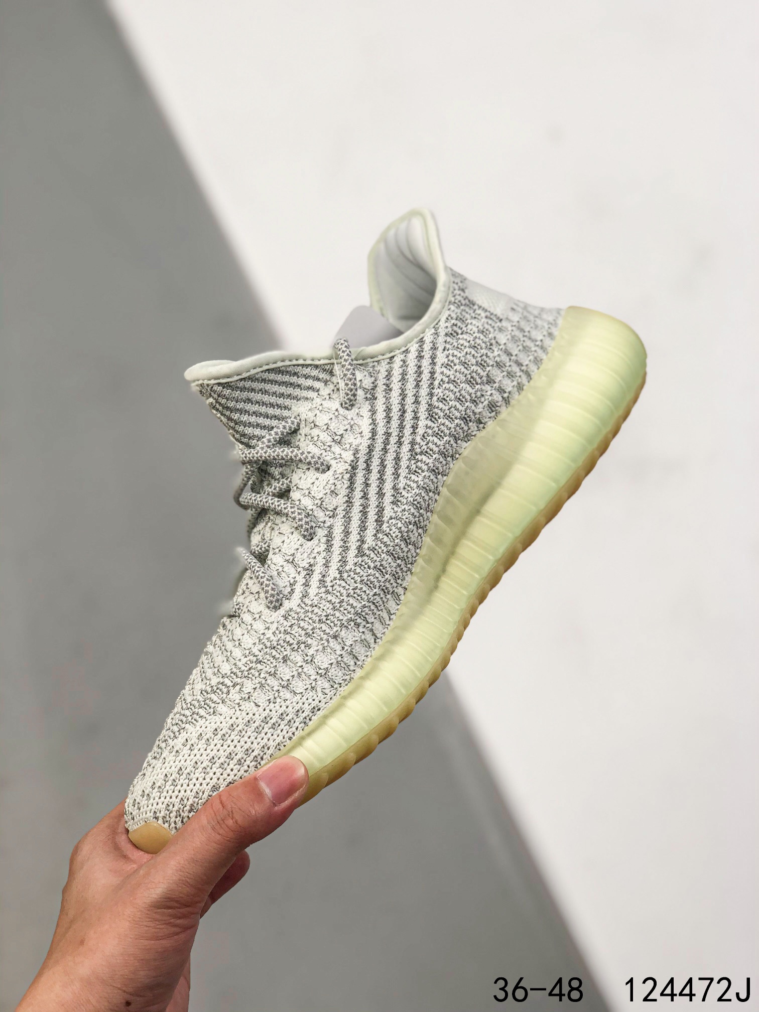 Yeezy 350 Boost 350 V2 Mens/Women Sneakers Shoes Light Grey 36 - 45