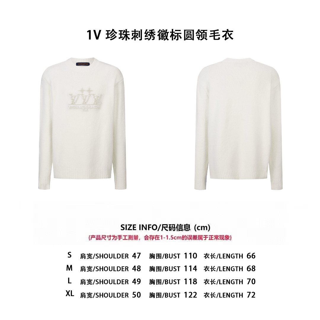 Louis Vuitton New Sweatshirt Embroider Size S-XL