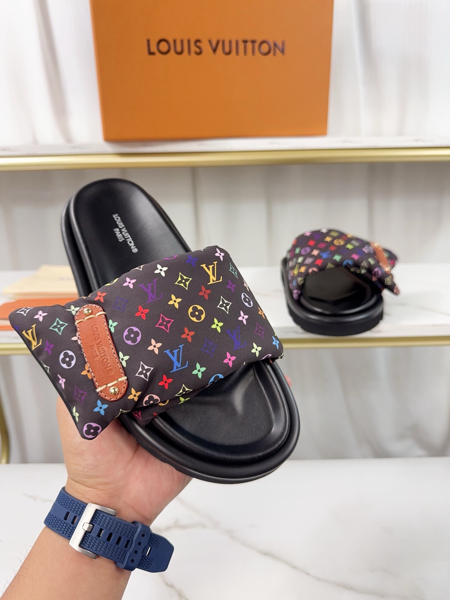 Louis Vuitton Pool Pillow Flat Comfort Slippers Size 36-46