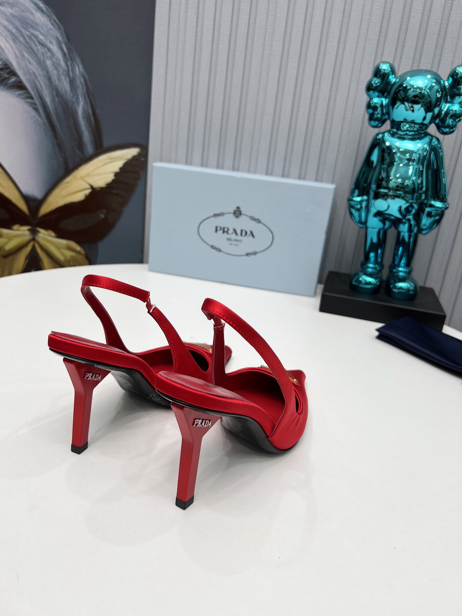 Prada Brushed Leather Slingback Pumps Size 35-41